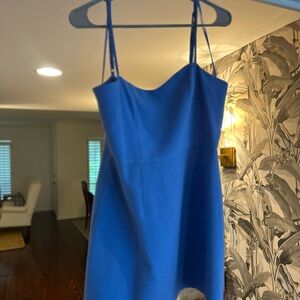 French Connection Blue Spaghetti Strap Mini Dress